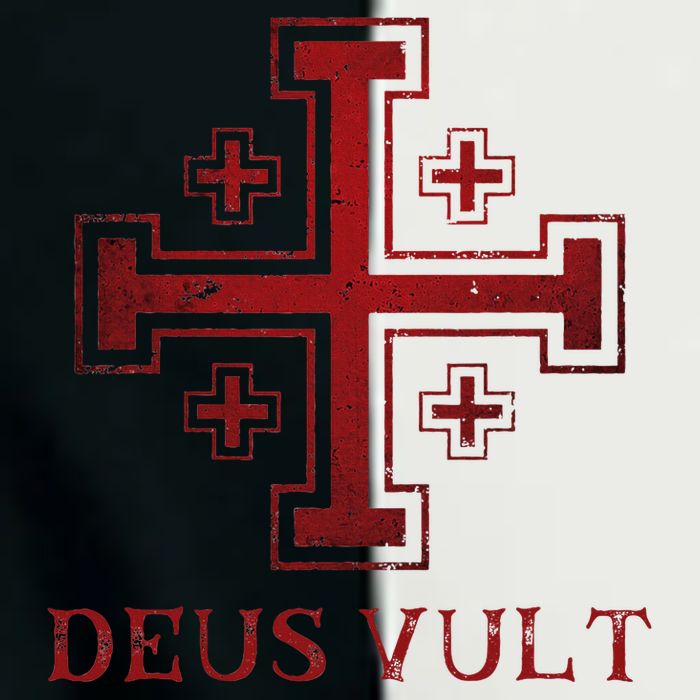 Catholic Knight Templar Crusader Cross Infant Baby Jersey Bodysuit