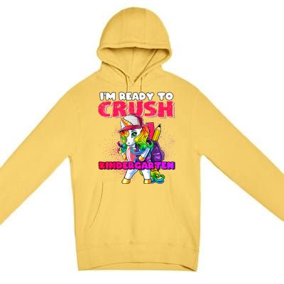 Crush Kindergarten Unicorn Backpack Back To School Girl Premium Pullover Hoodie