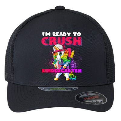 Crush Kindergarten Unicorn Backpack Back To School Girl Flexfit Unipanel Trucker Cap