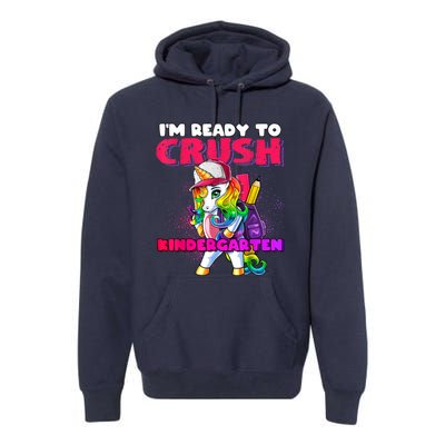 Crush Kindergarten Unicorn Backpack Back To School Girl Premium Hoodie