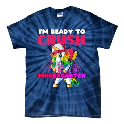 Crush Kindergarten Unicorn Backpack Back To School Girl Tie-Dye T-Shirt