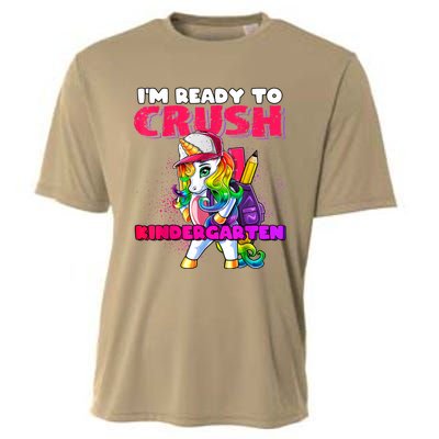 Crush Kindergarten Unicorn Backpack Back To School Girl Cooling Performance Crew T-Shirt