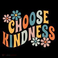 Choose Kindness Vintage Retro Groovy Be Kind Inspirational Cooling Performance Crew T-Shirt