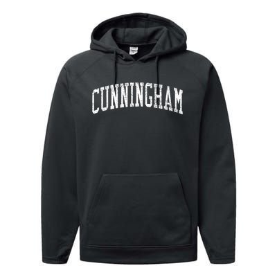 Cunningham Ky Vintage Athletic Sports Js02 Performance Fleece Hoodie