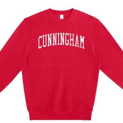 Cunningham Ky Vintage Athletic Sports Js02 Premium Crewneck Sweatshirt