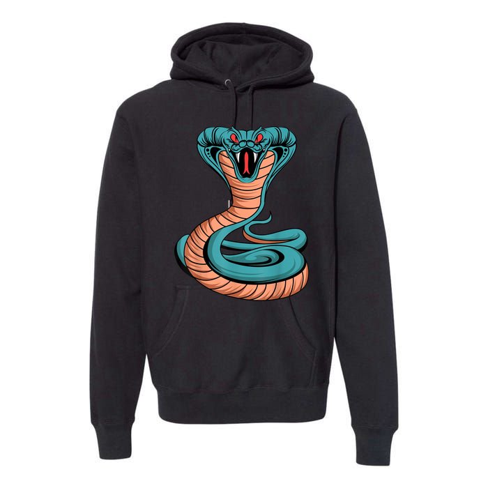 Cobra King Venomous Snake Poisonous Reptile Lover Premium Hoodie