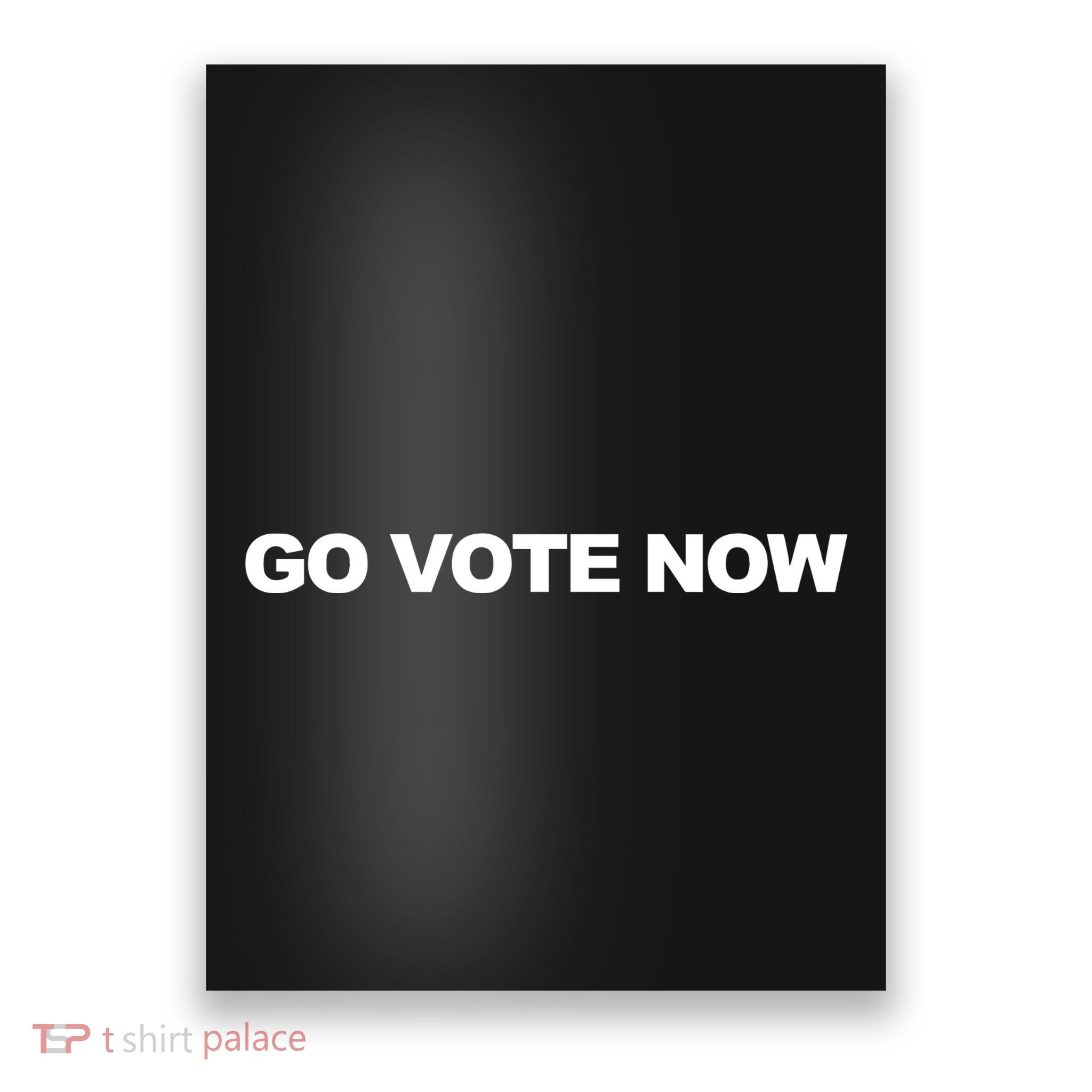 Charlie Kirk Wearing Go Vote Now Poster