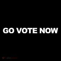 Charlie Kirk Wearing Go Vote Now Poster