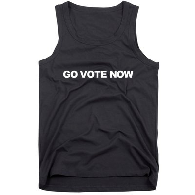 Charlie Kirk Wearing Go Vote Now Tank Top