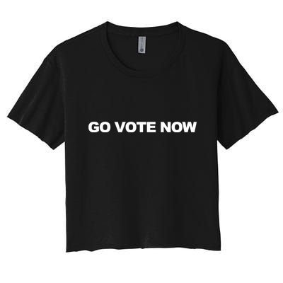 Charlie Kirk Wearing Go Vote Now Crop Top