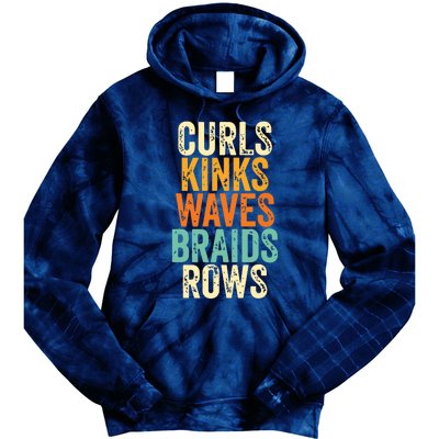 Curls Kinks Waves Braids Rows Tie Dye Hoodie