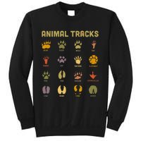 Childrens Kids Wild Animal Tracks Childrens Learning Design Sweatshirt