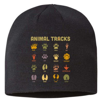 Childrens Kids Wild Animal Tracks Childrens Learning Design Sustainable Beanie