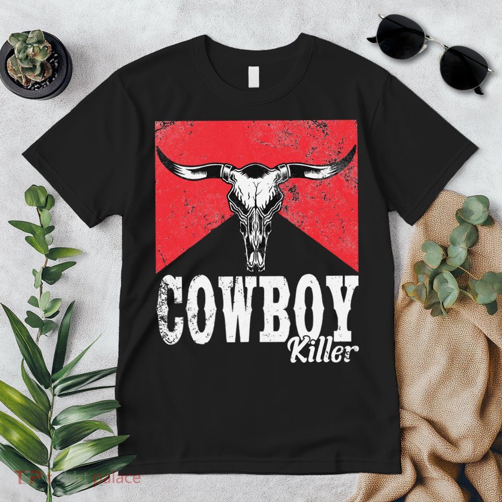 Cowboy Killer Western Cowgirl Cowboy Killers Bull Horn Premium T-Shirt