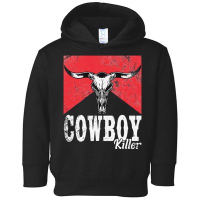 Cowboy Killer Western Cowgirl Cowboy Killers Bull Horn Toddler Hoodie