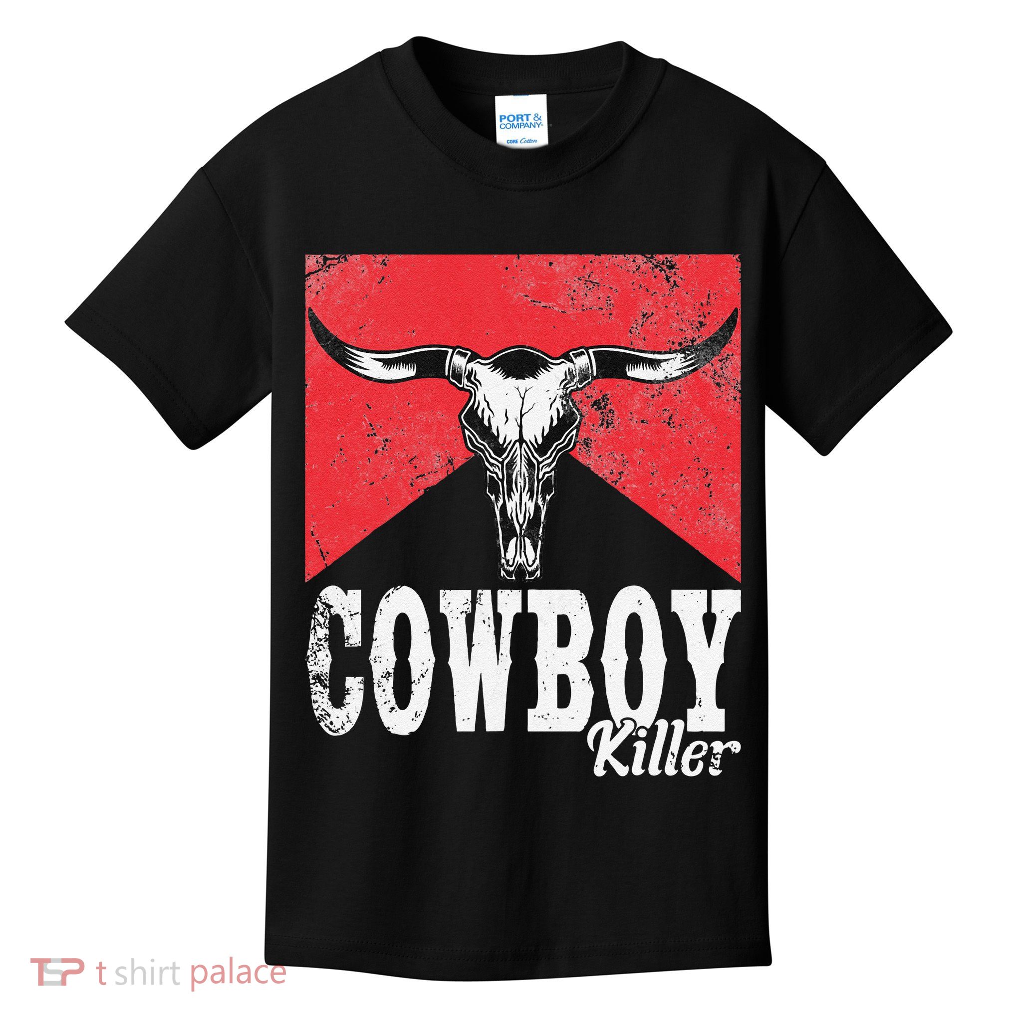 Cowboy Killer Western Cowgirl Cowboy Killers Bull Horn Kids T-Shirt