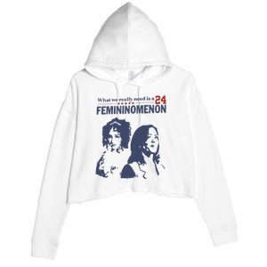 Chappell Kamala What We Really Need Is A Femininomenon Crop Fleece Hoodie