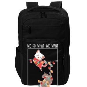 Cute Kittens We So What We Want Santa Costume Christmas Cats Gift Impact Tech Backpack