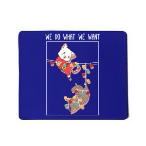 Cute Kittens We So What We Want Santa Costume Christmas Cats Gift Mousepad