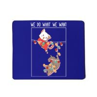 Cute Kittens We So What We Want Santa Costume Christmas Cats Gift Mousepad