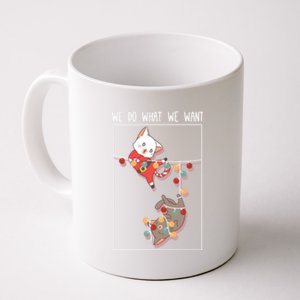 Cute Kittens We So What We Want Santa Costume Christmas Cats Gift Coffee Mug