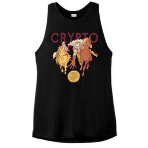 Crypto Knight Warrior Bitcoin Ladies PosiCharge Tri-Blend Wicking Tank