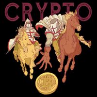 Crypto Knight Warrior Bitcoin Drawstring Bag