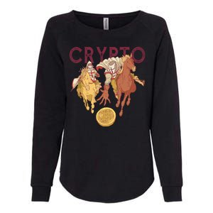 Crypto Knight Warrior Bitcoin Womens California Wash Sweatshirt