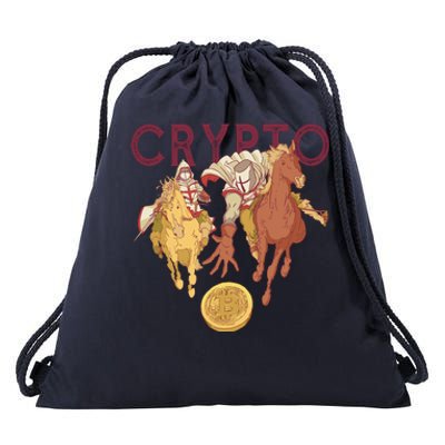 Crypto Knight Warrior Bitcoin Drawstring Bag