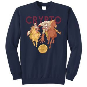 Crypto Knight Warrior Bitcoin Tall Sweatshirt