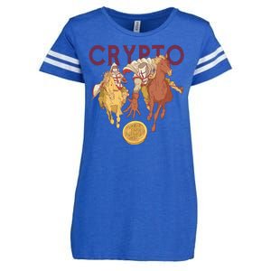 Crypto Knight Warrior Bitcoin Enza Ladies Jersey Football T-Shirt