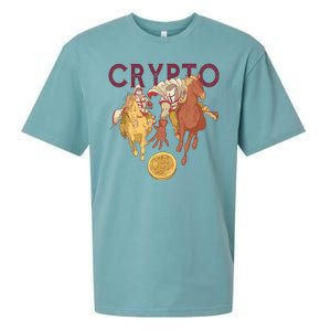 Crypto Knight Warrior Bitcoin Sueded Cloud Jersey T-Shirt