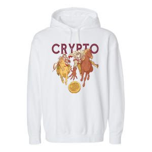 Crypto Knight Warrior Bitcoin Garment-Dyed Fleece Hoodie