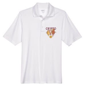 Crypto Knight Warrior Bitcoin Men's Origin Performance Pique Polo