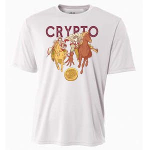 Crypto Knight Warrior Bitcoin Cooling Performance Crew T-Shirt