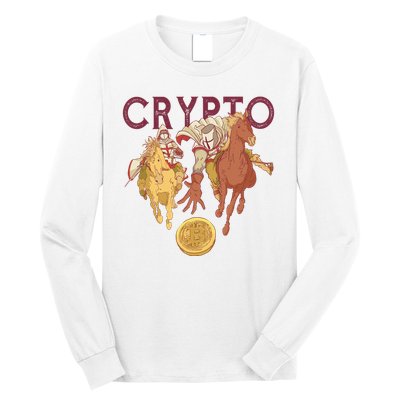 Crypto Knight Warrior Bitcoin Long Sleeve Shirt
