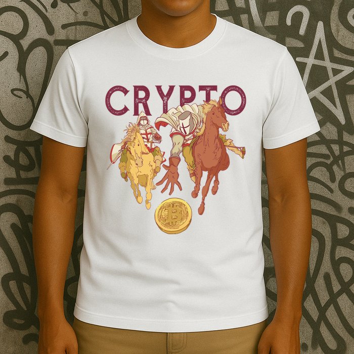 Crypto Knight Warrior Bitcoin T-Shirt