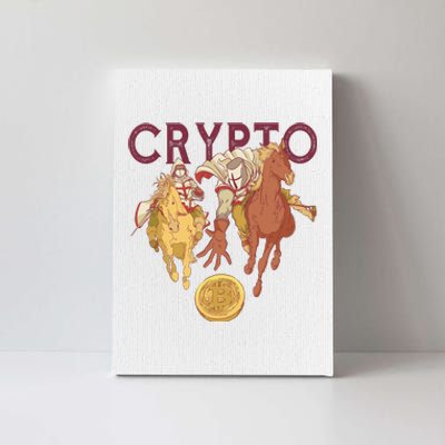 Crypto Knight Warrior Bitcoin Canvas