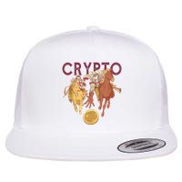Crypto Knight Warrior Bitcoin Flat Bill Trucker Hat