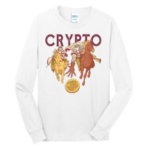 Crypto Knight Warrior Bitcoin Tall Long Sleeve T-Shirt