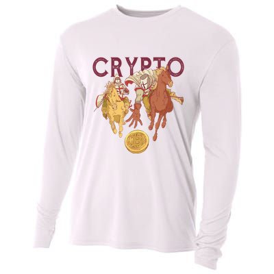 Crypto Knight Warrior Bitcoin Cooling Performance Long Sleeve Crew