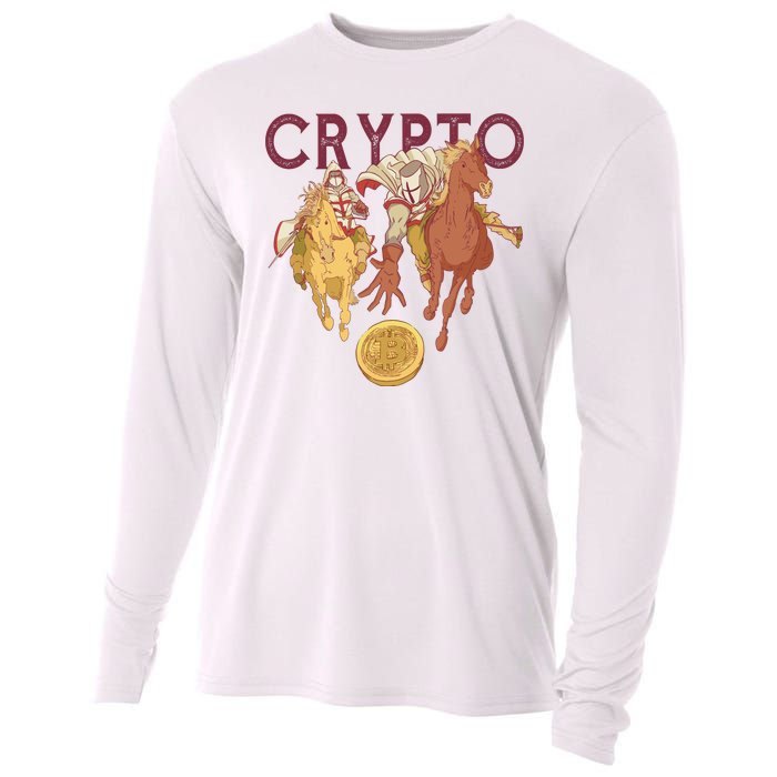 Crypto Knight Warrior Bitcoin Cooling Performance Long Sleeve Crew