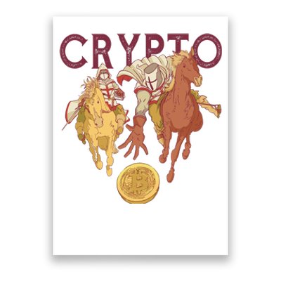 Crypto Knight Warrior Bitcoin Poster