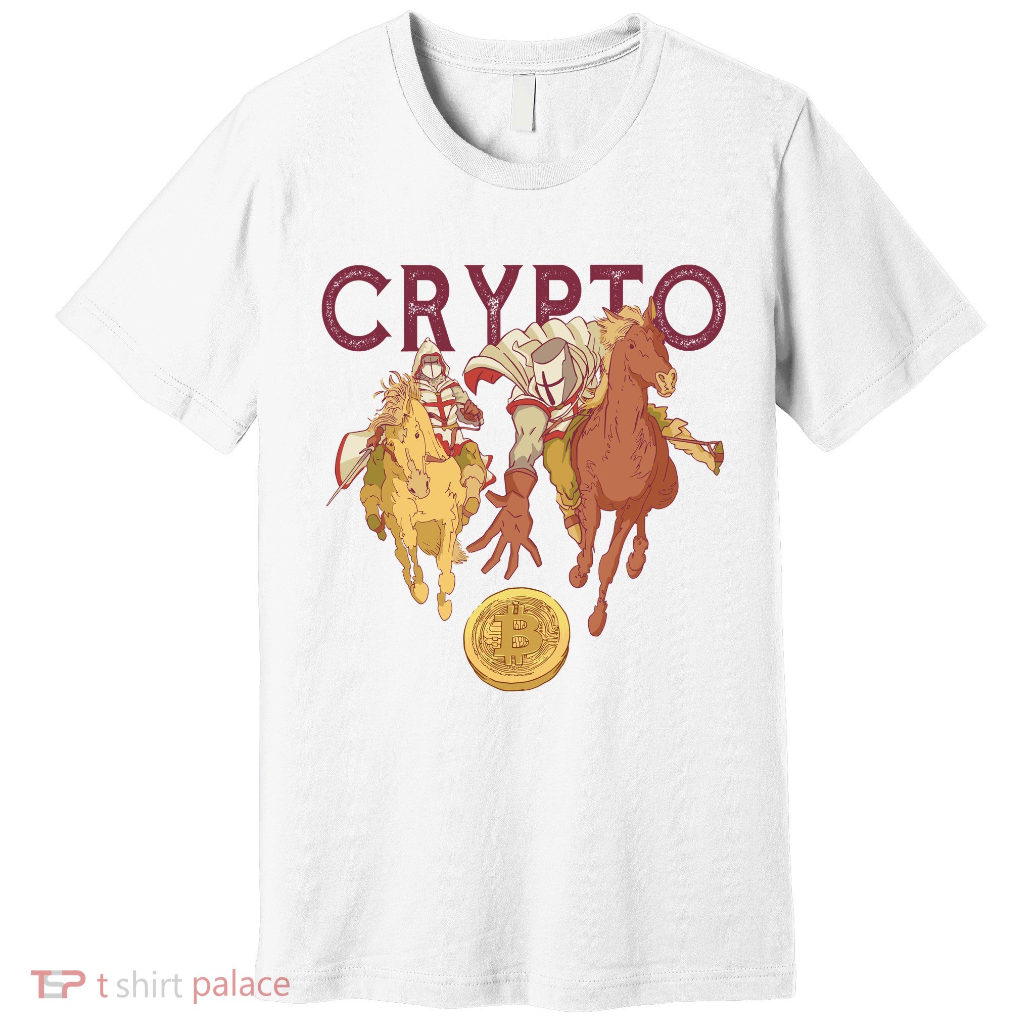 Crypto Knight Warrior Bitcoin Premium T-Shirt