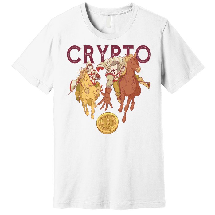 Crypto Knight Warrior Bitcoin Premium T-Shirt