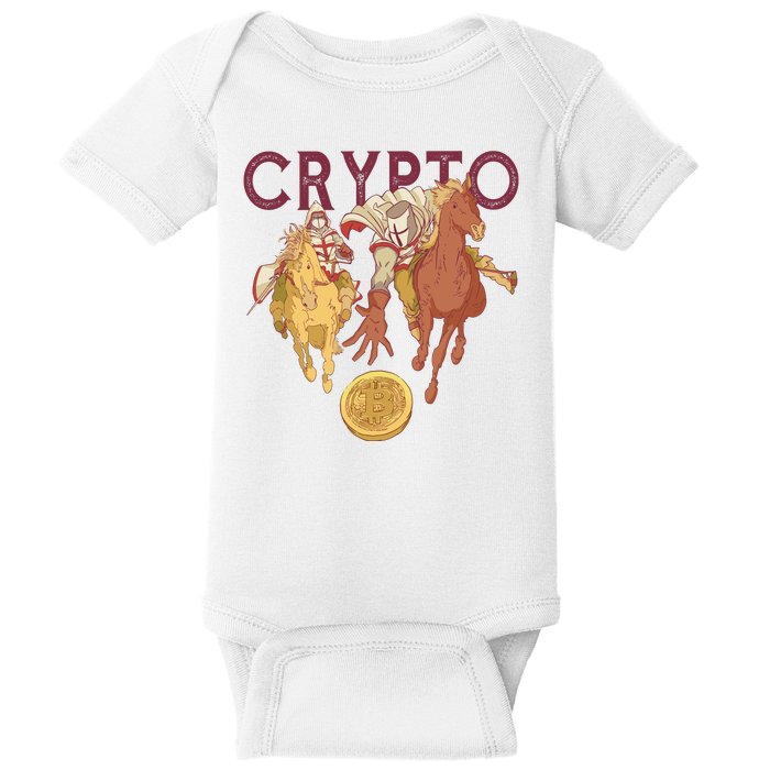 Crypto Knight Warrior Bitcoin Baby Bodysuit