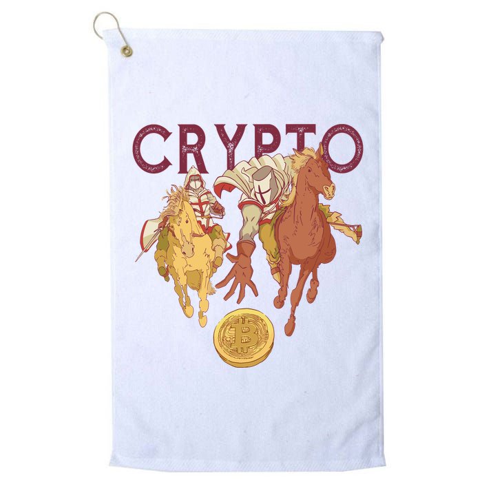 Crypto Knight Warrior Bitcoin Golf Towel