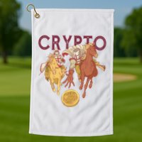 Crypto Knight Warrior Bitcoin Golf Towel