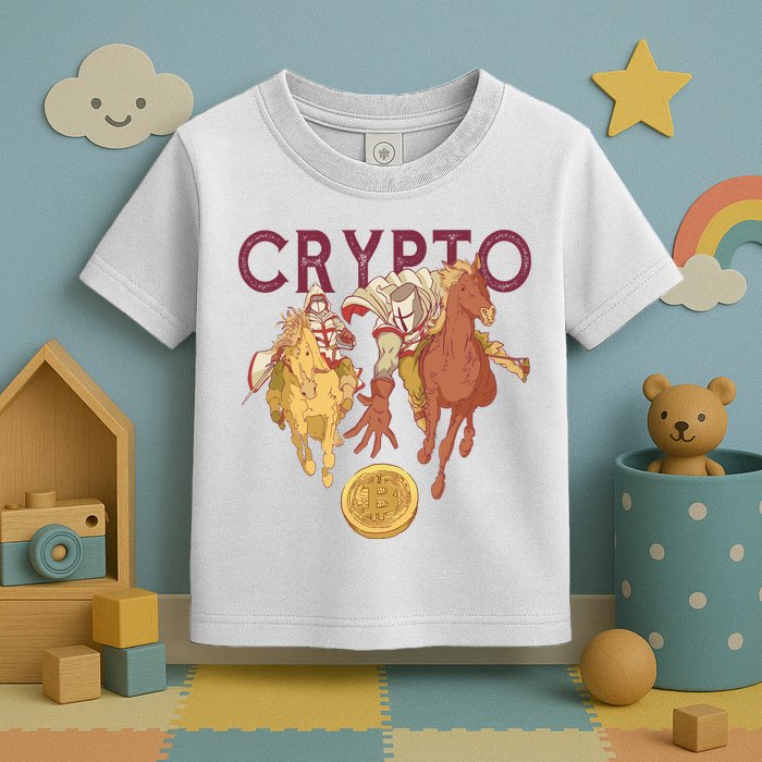 Crypto Knight Warrior Bitcoin Toddler T-Shirt