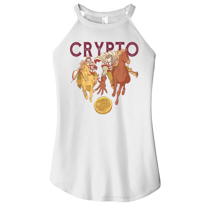 Crypto Knight Warrior Bitcoin Women's Perfect Tri Rocker Tank